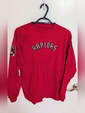 Toronto Raptors Long Sleeve Shirt - Men's Size Medium